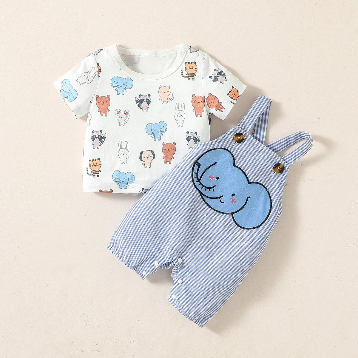 Dino Explorer Baby Set – Playful, Stretchy & Roar-some Adventure 🦕🌿