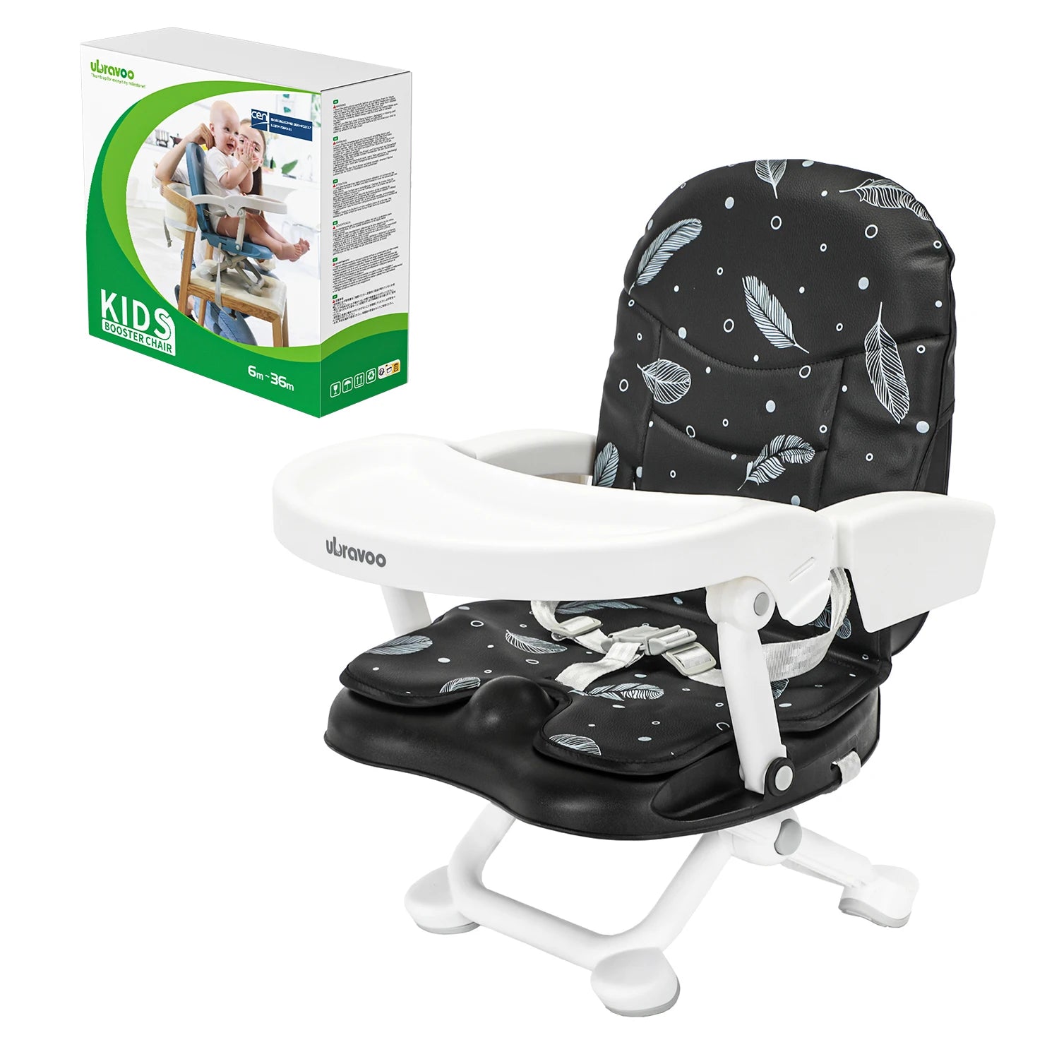 Baby Booster Chair – Foldable, Waterproof & Secure 🪑✨