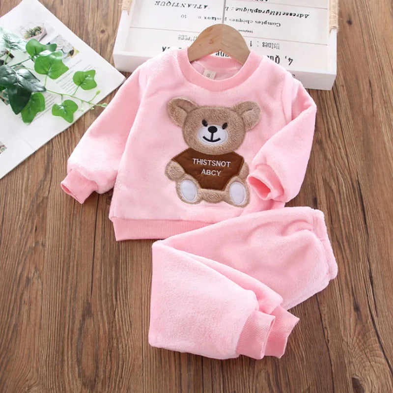 Flannel Bear Loungewear Set – Ultra-Soft, Cosy & Adorable 🐻❄️