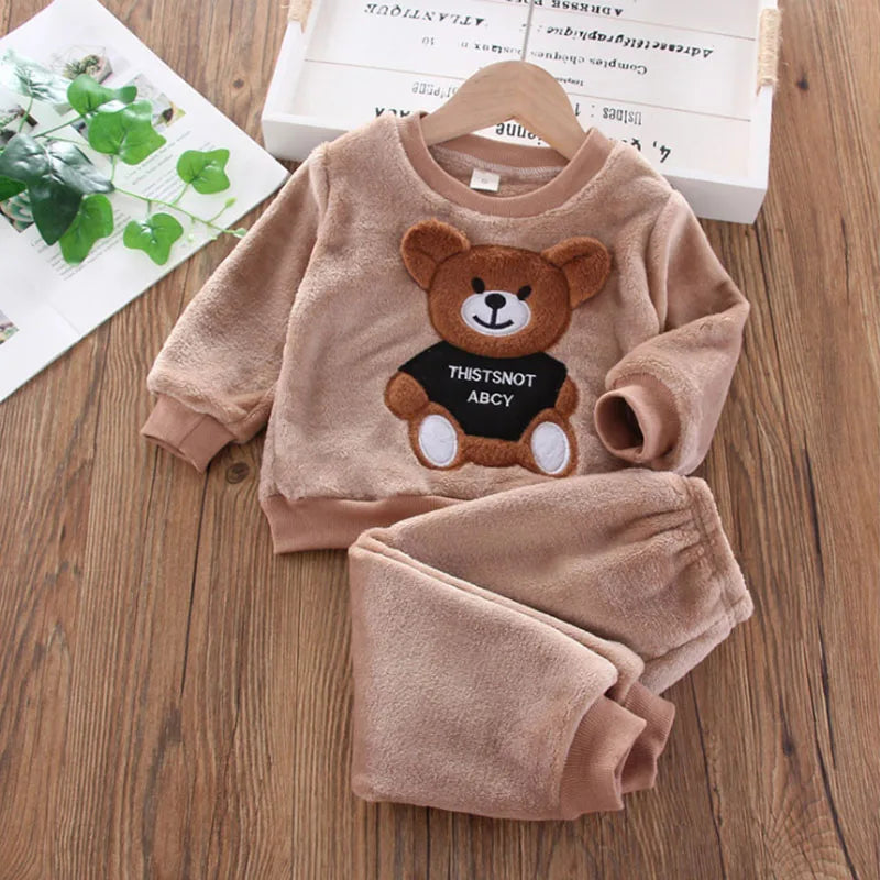 Flannel Bear Loungewear Set – Ultra-Soft, Cosy & Adorable 🐻❄️