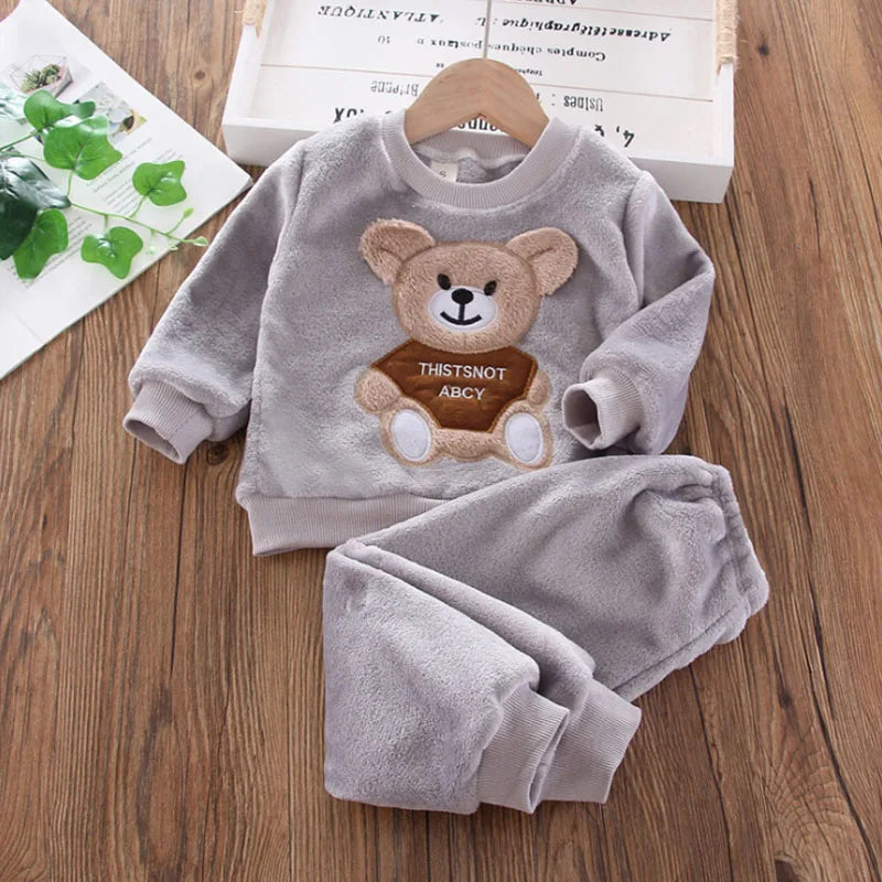 Flannel Bear Loungewear Set – Ultra-Soft, Cosy & Adorable 🐻❄️