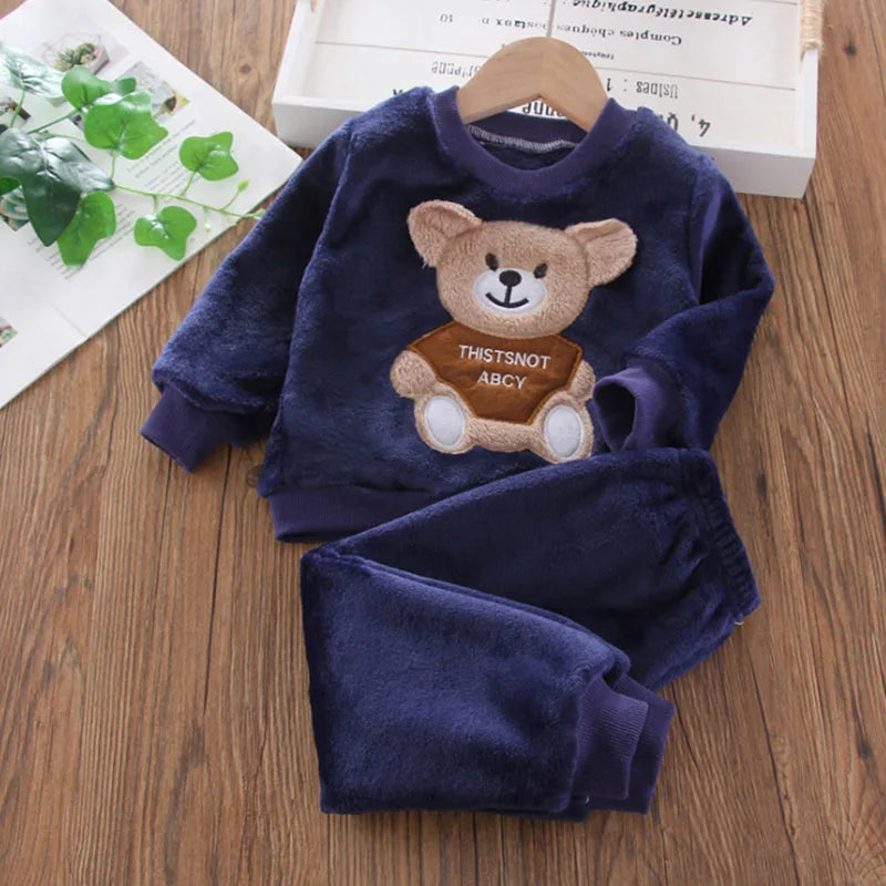 Flannel Bear Loungewear Set – Ultra-Soft, Cosy & Adorable 🐻❄️