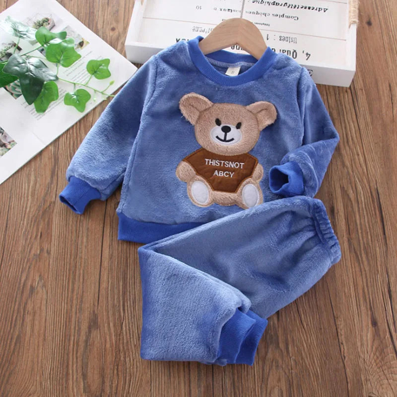 Flannel Bear Loungewear Set – Ultra-Soft, Cosy & Adorable 🐻❄️