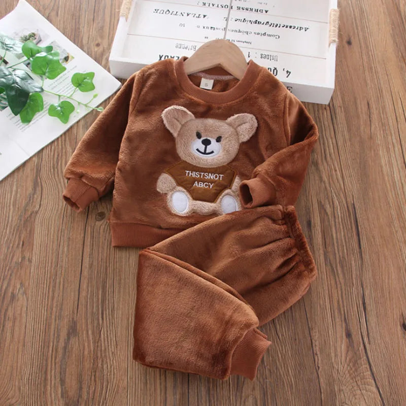 Flannel Bear Loungewear Set – Ultra-Soft, Cosy & Adorable 🐻❄️
