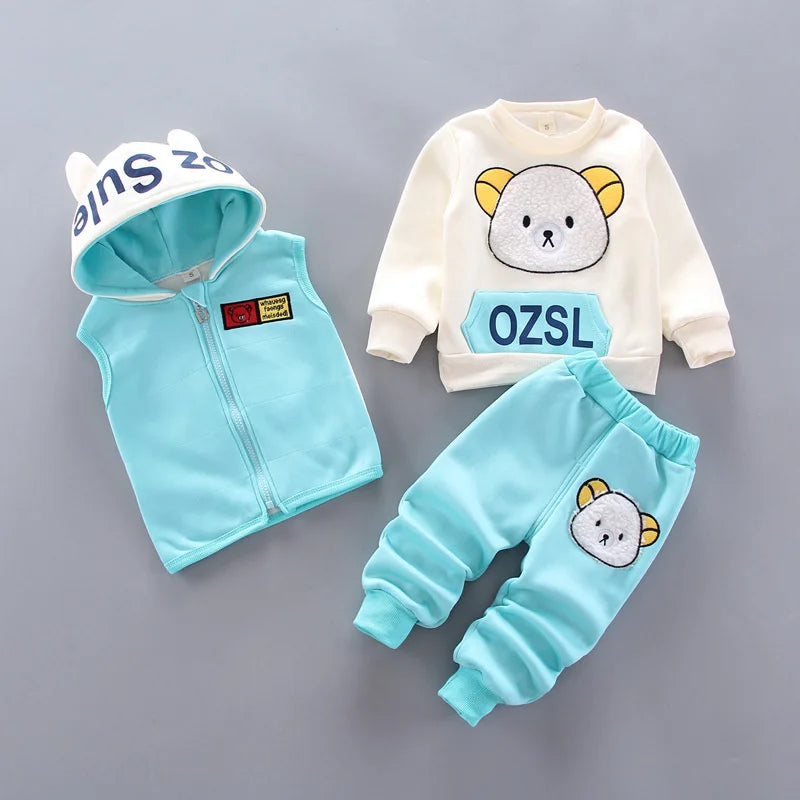 Blue Bear Hoodie Set – Cosy, Playful & Ultra Cute 🐻❄️