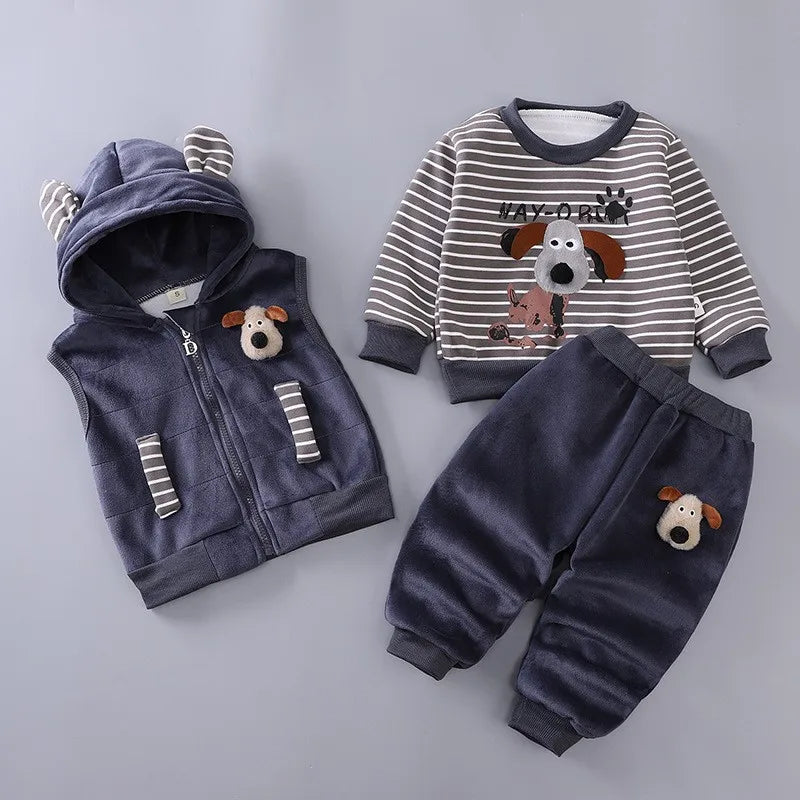 3-Piece Dog Ear Baby Outfit β Cosy, Playful & Paw-sitively Adorable πΎπΆ