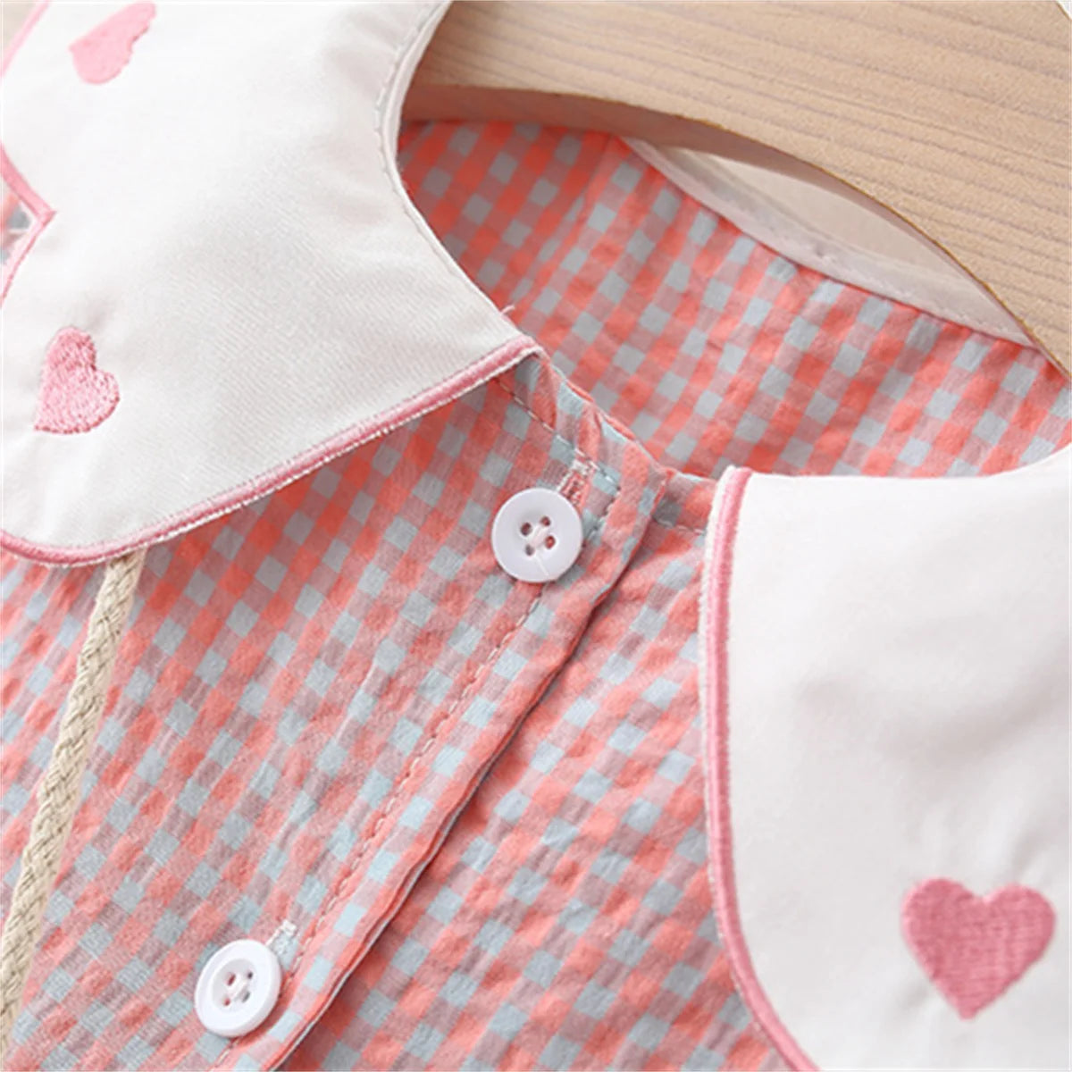 Heart Collar Dress Set – Sweet, Charming & Full of Love 💕👗