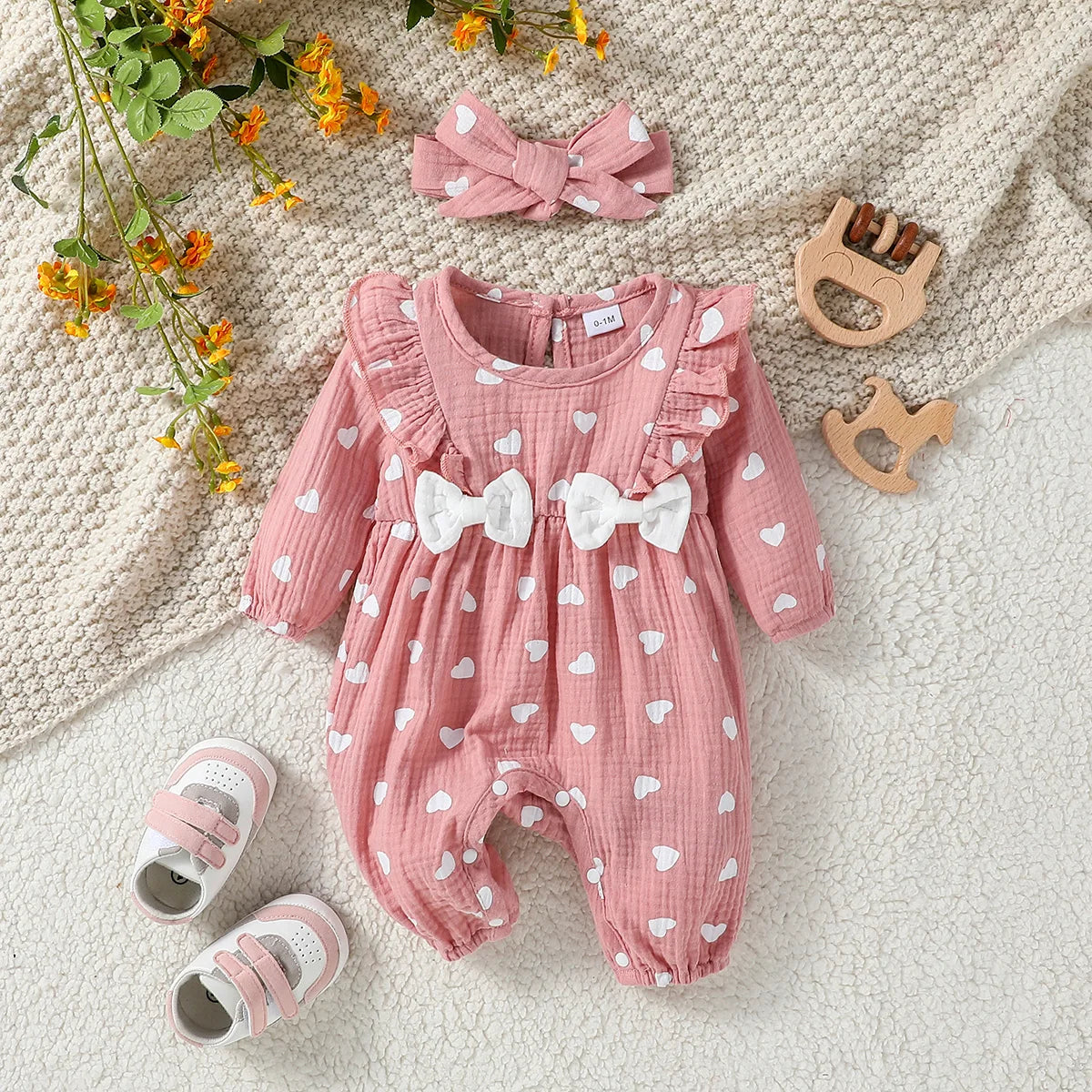 Baby Girl Bow Onesie Set – Sweet, Stylish & Full of Charm 🎀👶