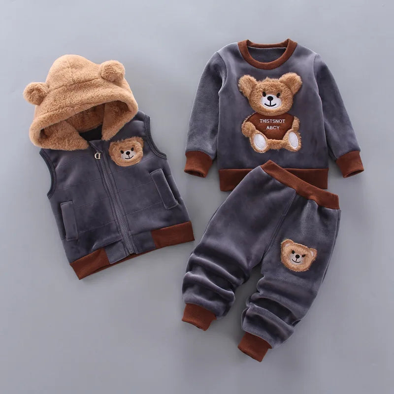 3-Piece Teddy Bear Winter Outfit β Cosy, Playful & Full of Charm π»βοΈ