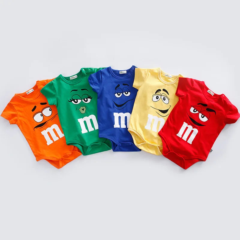 M&M Baby Romper – Colourful, Playful & Full of Personality 🍬👶