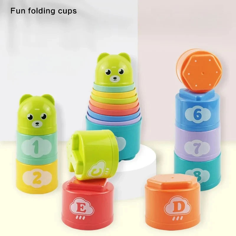 Stack & Learn Cup Tower – Colourful, Educational & Full of Fun 🧠🌈