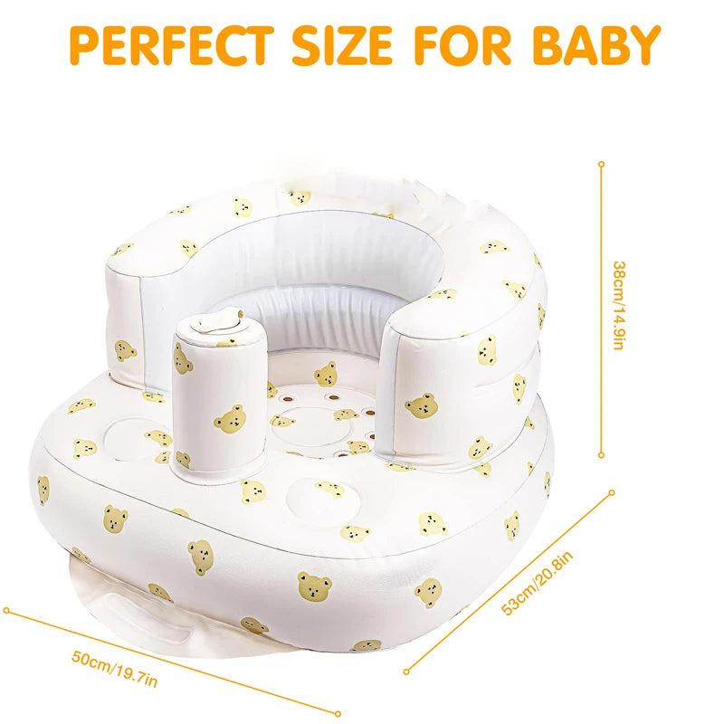 Baby Inflatable Seat – Comfy, Safe & Adorably Practical 🐻✨