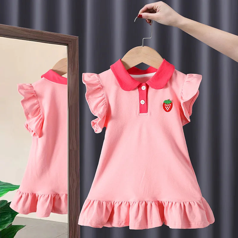 Strawberry Collar Dress – Sweet, Stylish & Full of Charm 🍓👗
