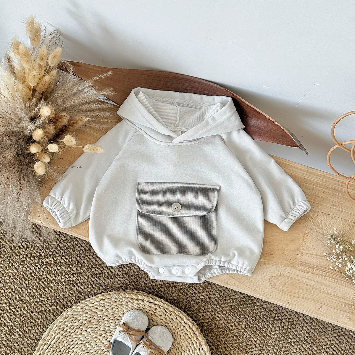 Pocket Hoodie Onesie – Cosy, Cool & Perfectly Practical 🍂👶