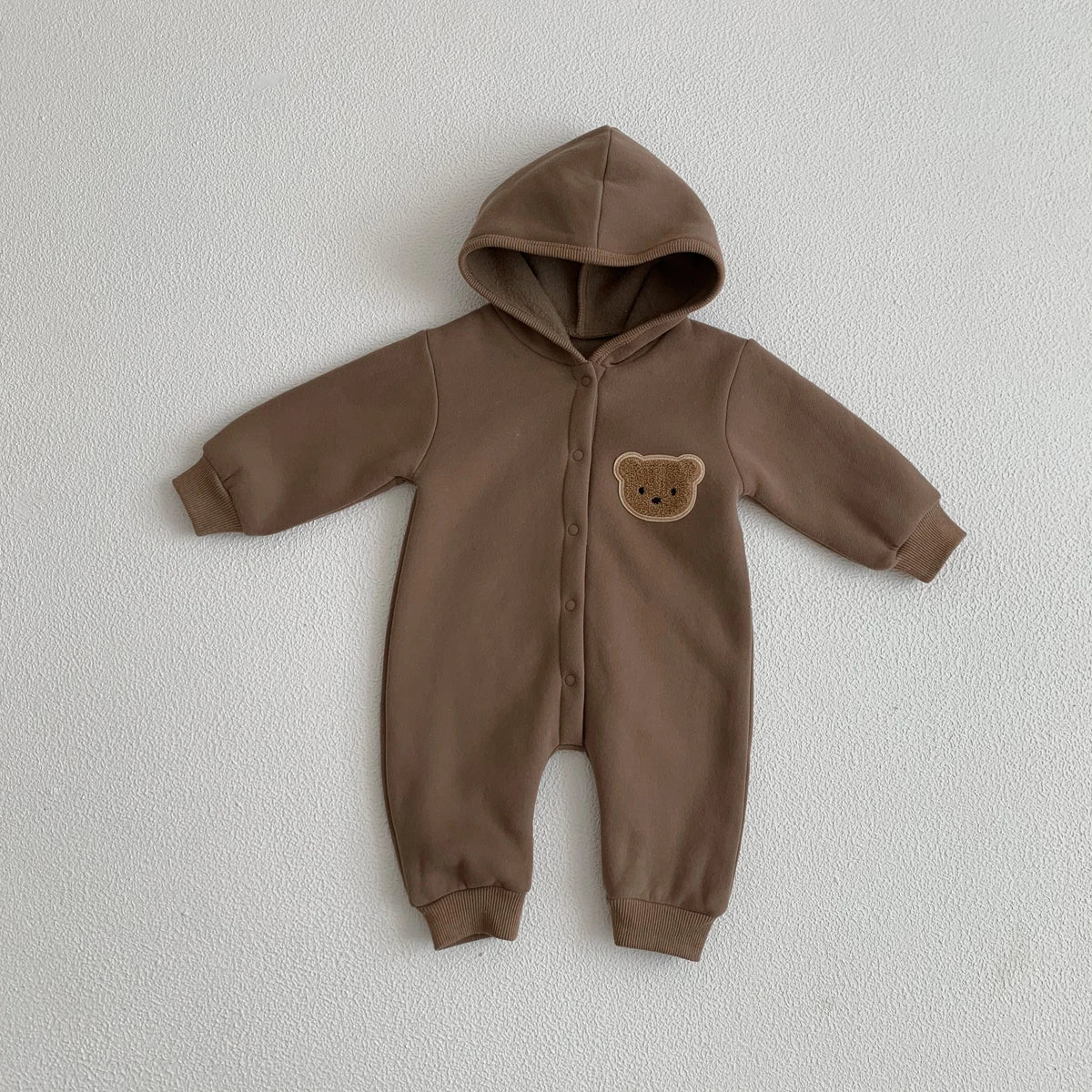 Baby Bear Hooded Onesie – Soft & Snuggly 🐻✨