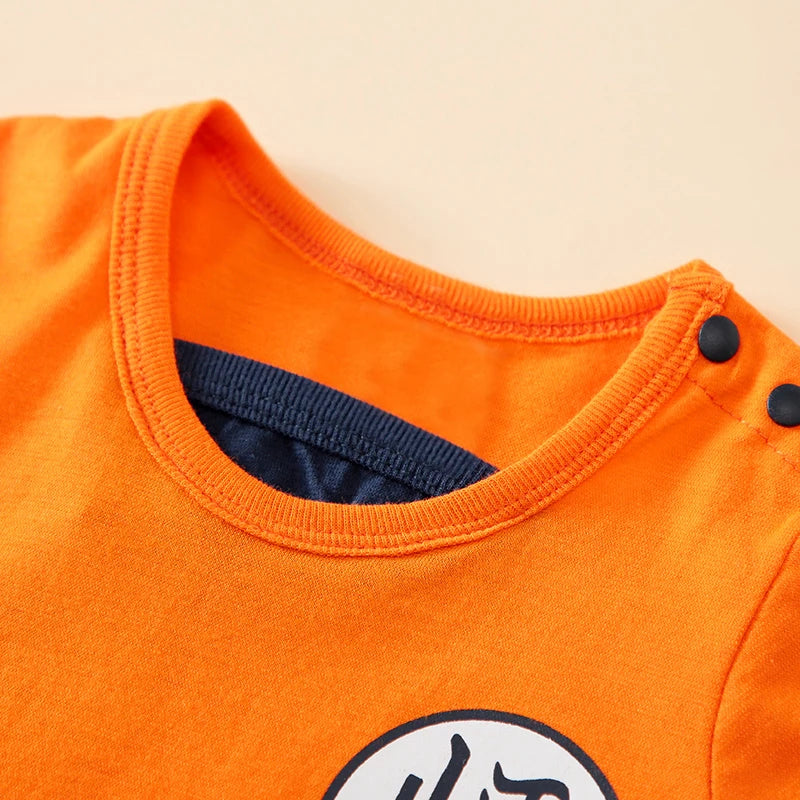 Baby Saiyan Romper – Bold, Comfy & Full of Energy 🧡👶