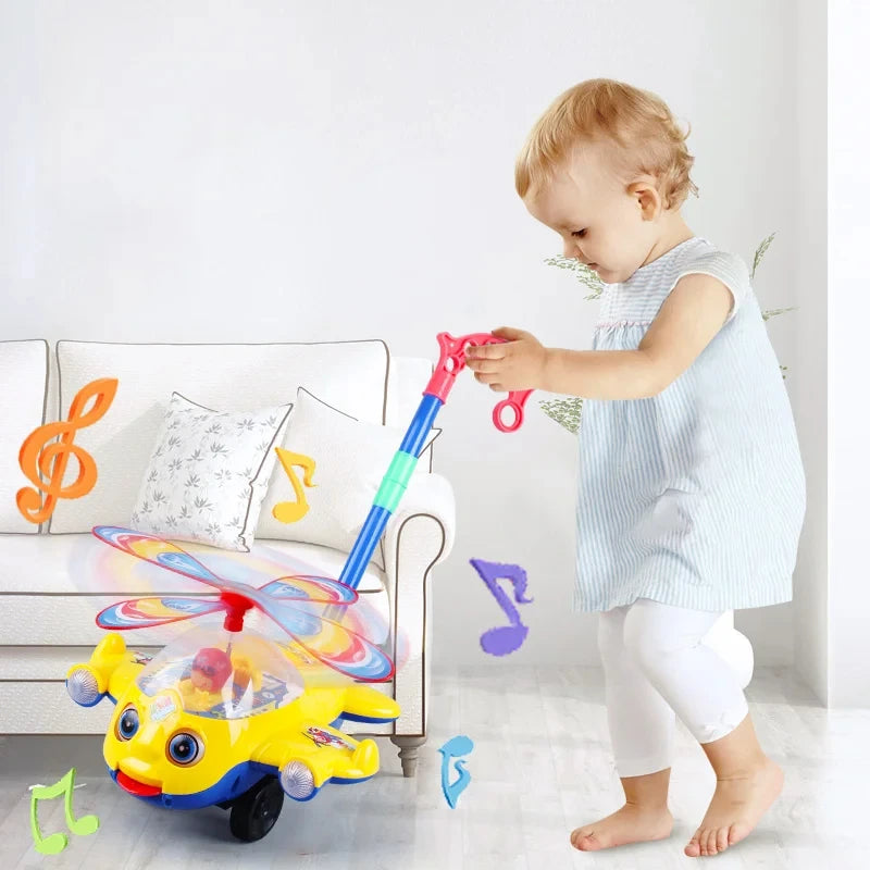 Push & Go Musical Helicopter – Colourful, Fun & Perfect for First Steps 🚁🎶
