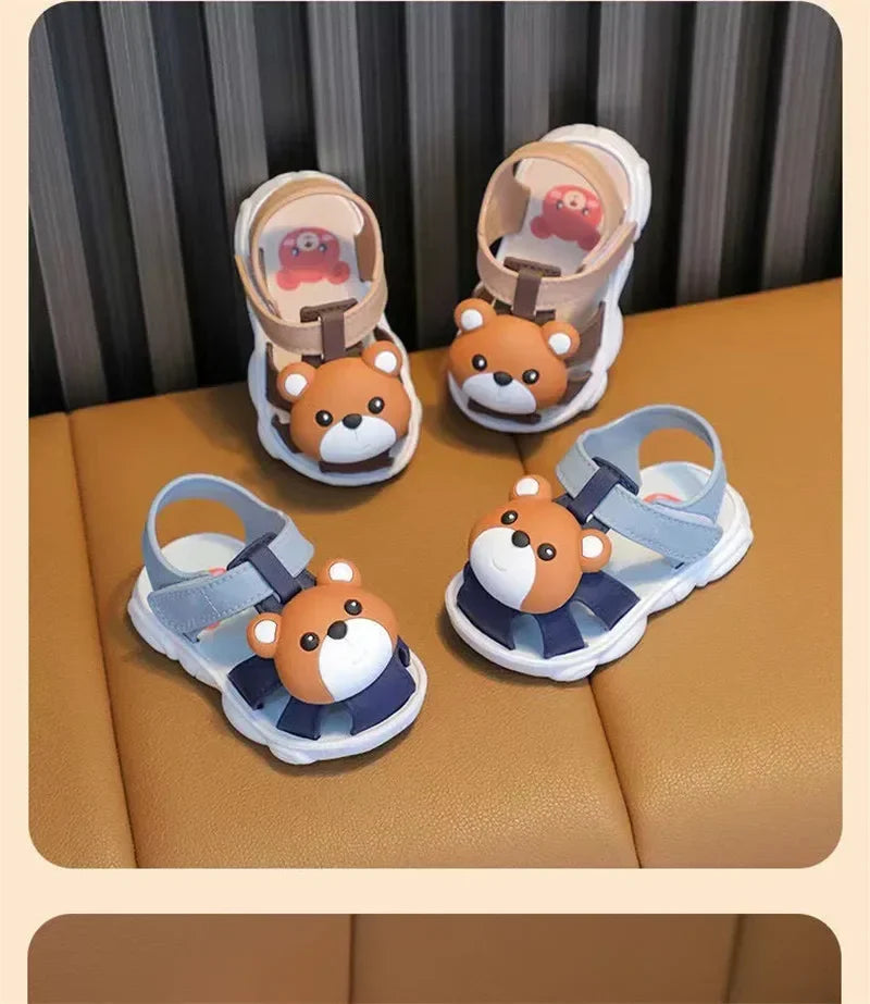 Toddler Summer Sandals – Cute Bunny 🐰 or Bear 🐻 Design