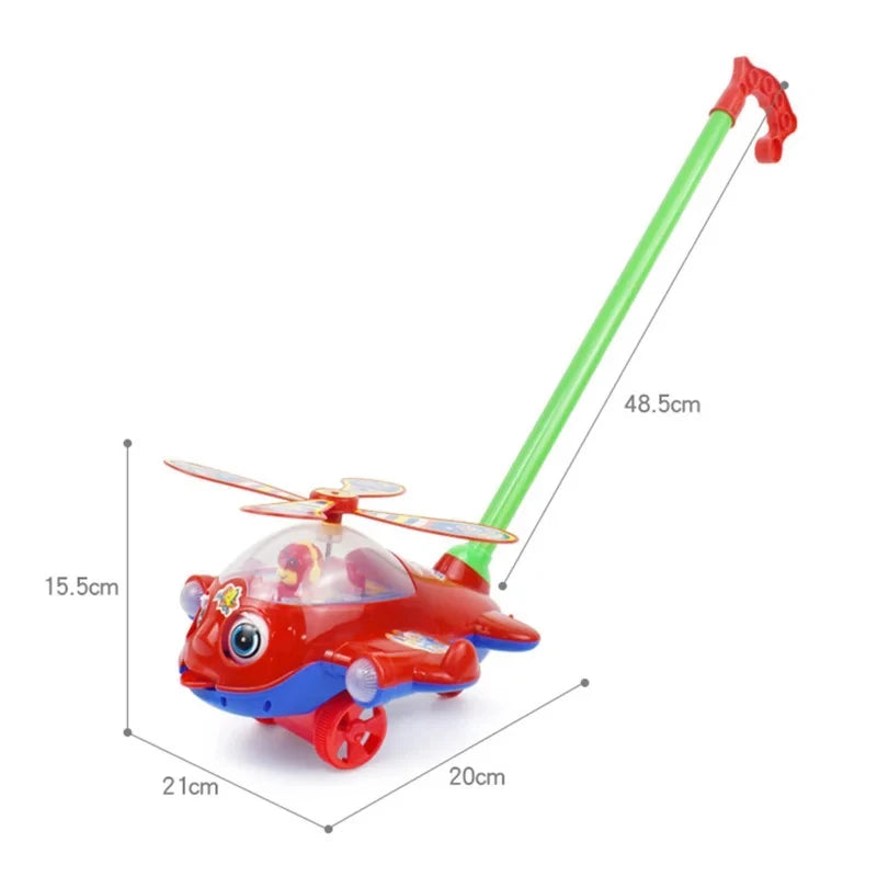 Push & Go Musical Helicopter – Colourful, Fun & Perfect for First Steps 🚁🎶