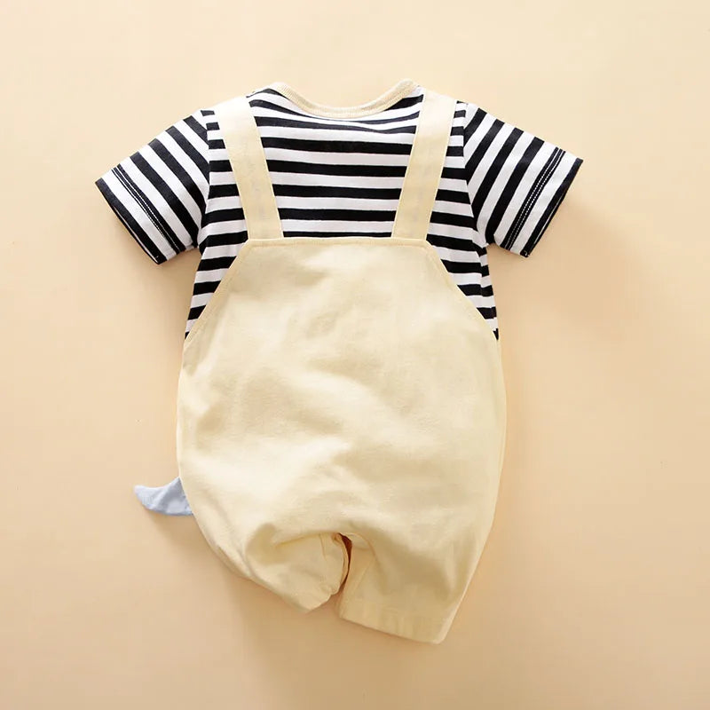 Dinosaur Dungaree Romper – Playful, Comfy & Full of Charm 🦕👶