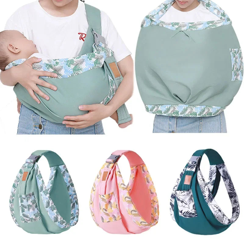 Cotton Baby Sling Carrier – Comfortable, Breathable & Hands-Free Support for Parents 👶🧣