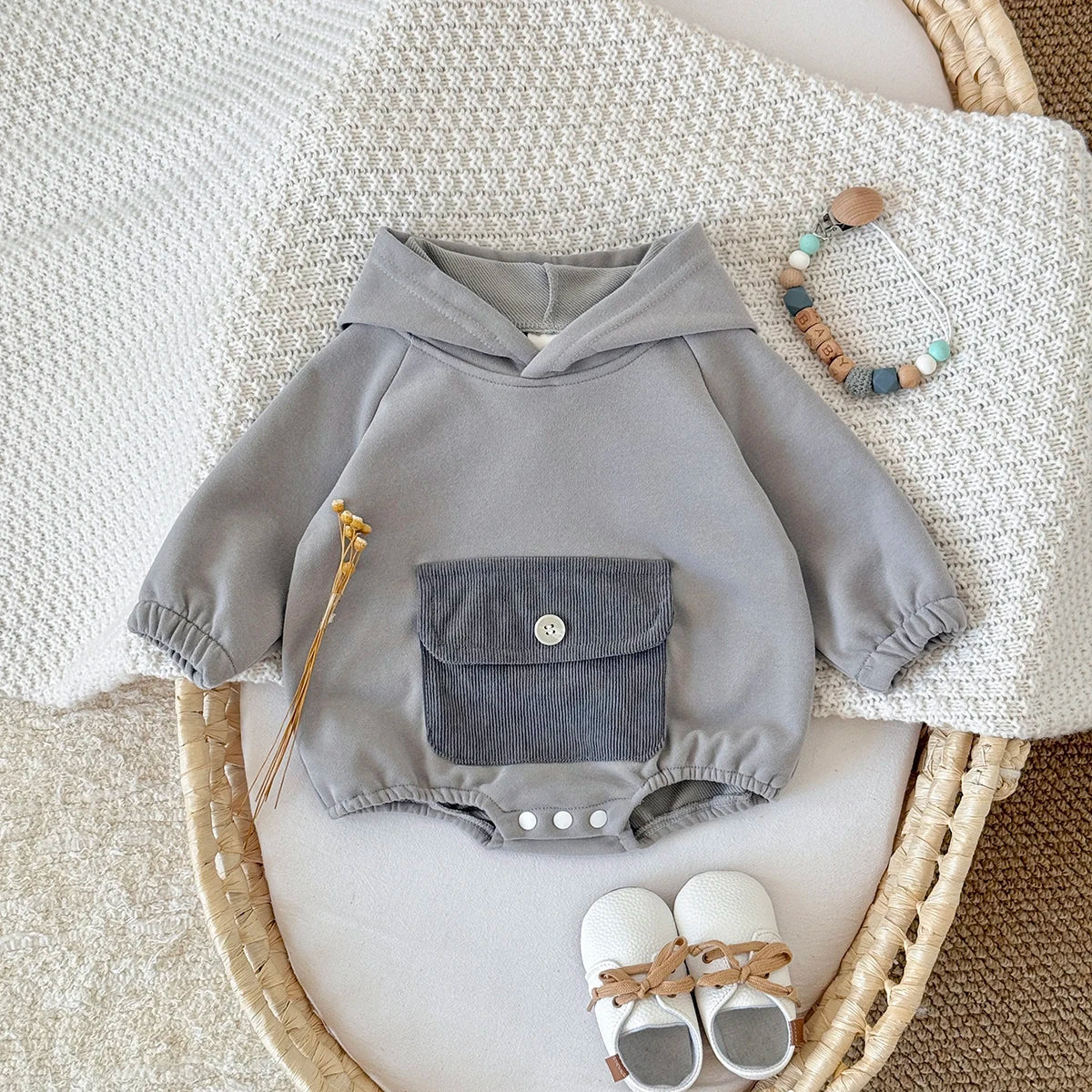 Pocket Hoodie Onesie – Cosy, Cool & Perfectly Practical 🍂👶