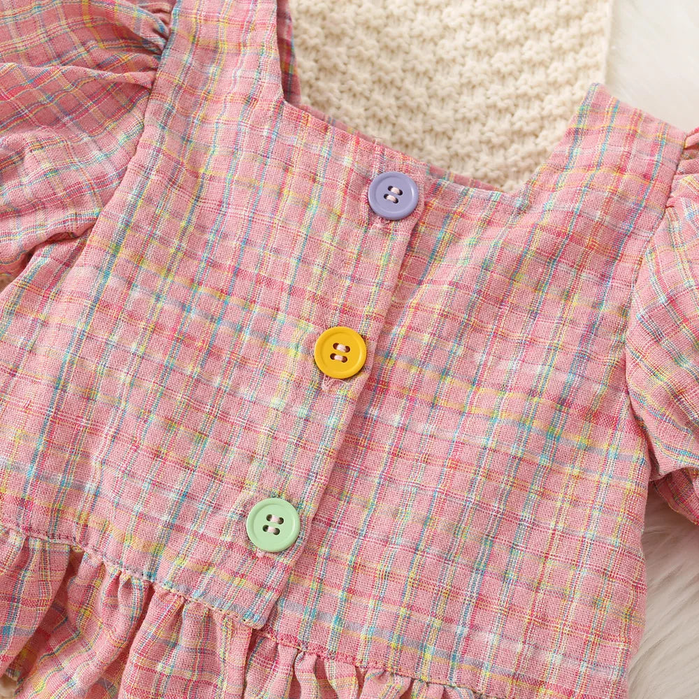 Gingham Button Top & Shorts Set – Playful, Light & Retro-Cute 🍒🌼