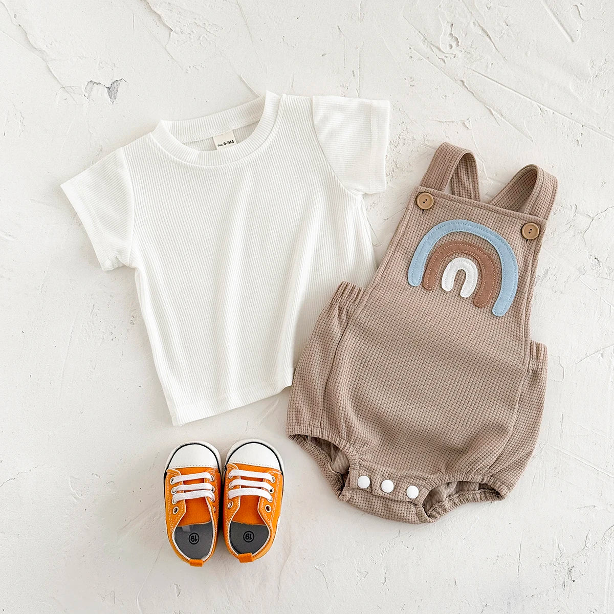 Rainbow Baby Romper – Playful, Comfy & Full of Charm 🌈👶