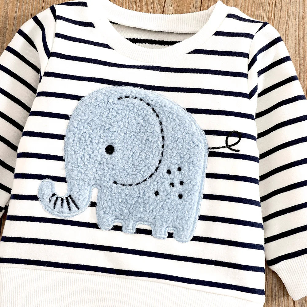 Baby Elephant Outfit Set – Soft, Stretchy & Everyday Ready 🐘👖