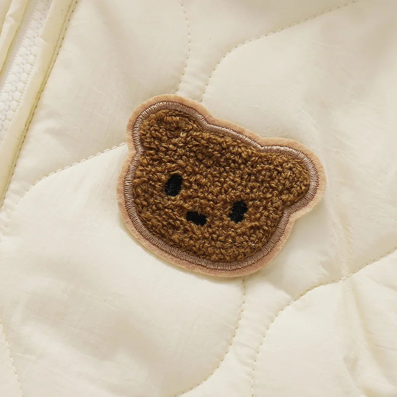 Quilted Bear Baby Romper – Cosy, Cuddly & Winter-Ready 🐻🧣