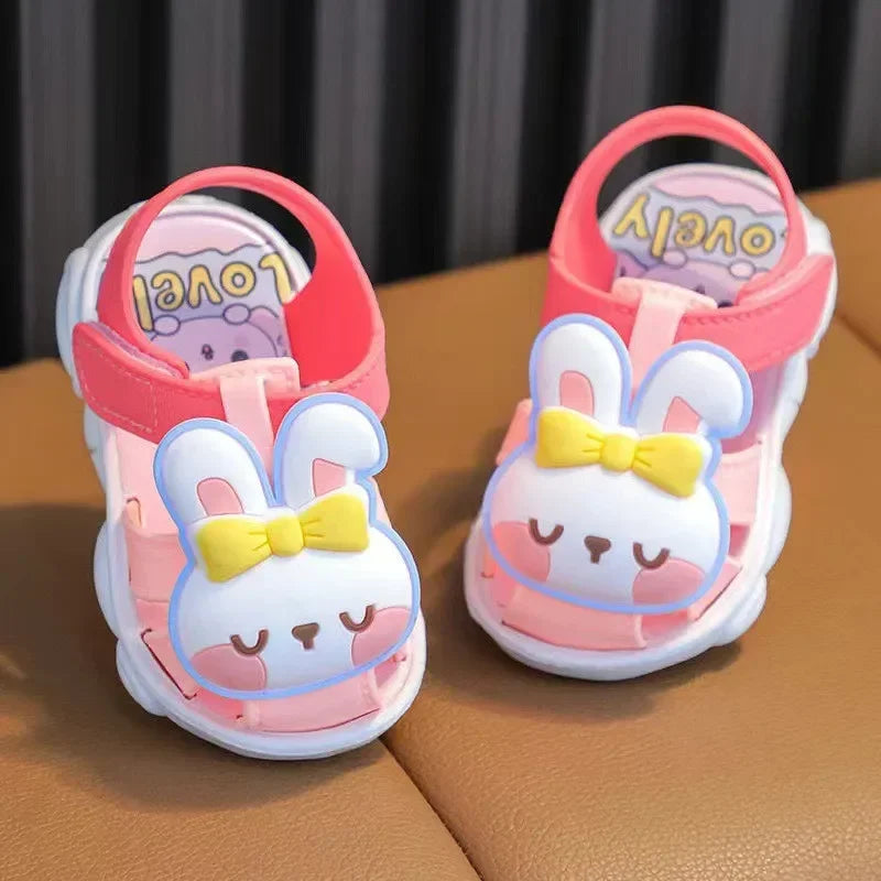 Toddler Summer Sandals – Cute Bunny 🐰 or Bear 🐻 Design