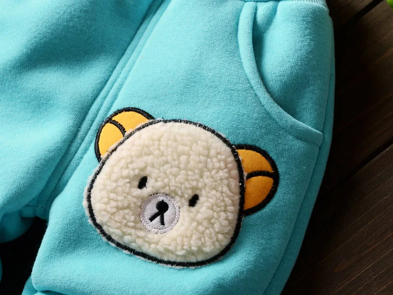 Blue Bear Hoodie Set – Cosy, Playful & Ultra Cute 🐻❄️