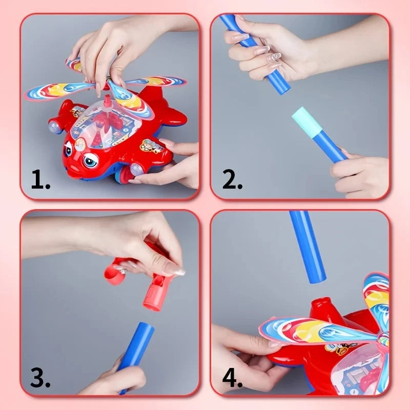 Push & Go Musical Helicopter – Colourful, Fun & Perfect for First Steps 🚁🎶