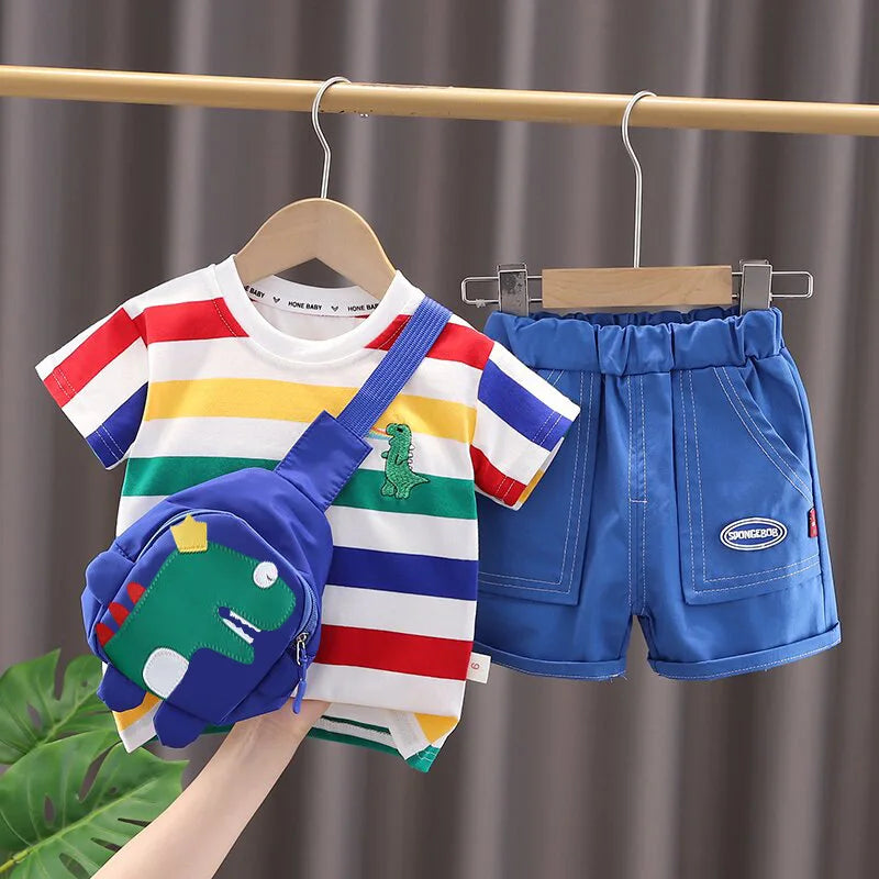 Rainbow Dino 3-Piece Outfit β Colourful, Comfy & Full of Fun ππ¦