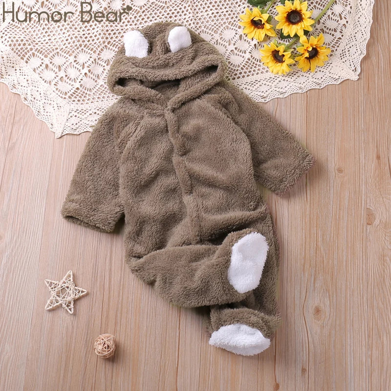 Baby Bear Hooded Onesie – Warm & Snuggly 🐻✨