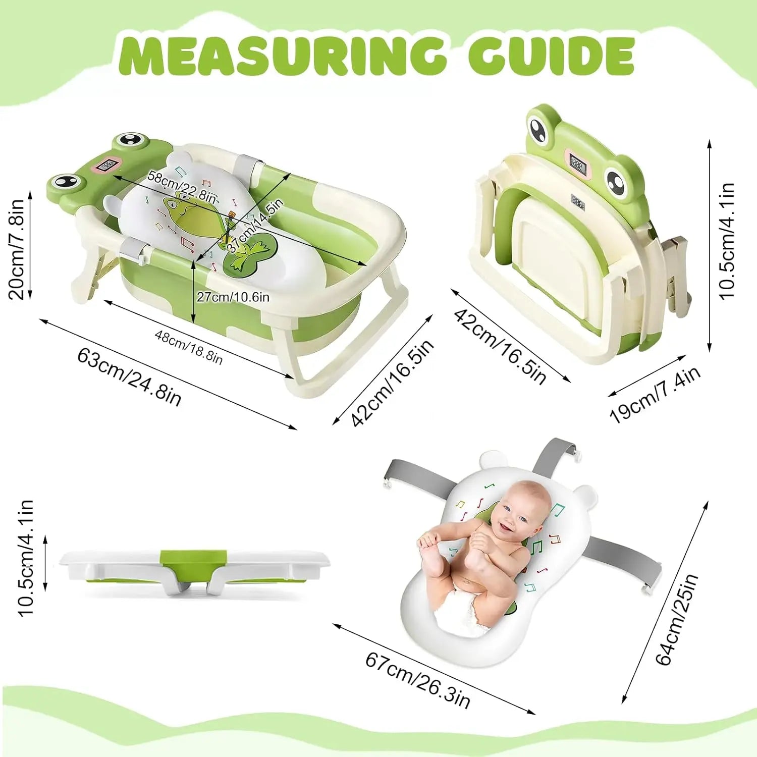 Baby Folding Bathtub – Practical, Safe & Comfortable 🛁⭐