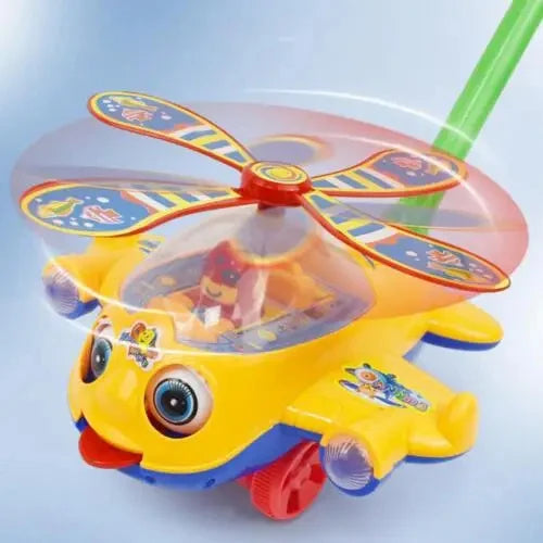 Push & Go Musical Helicopter – Colourful, Fun & Perfect for First Steps 🚁🎶