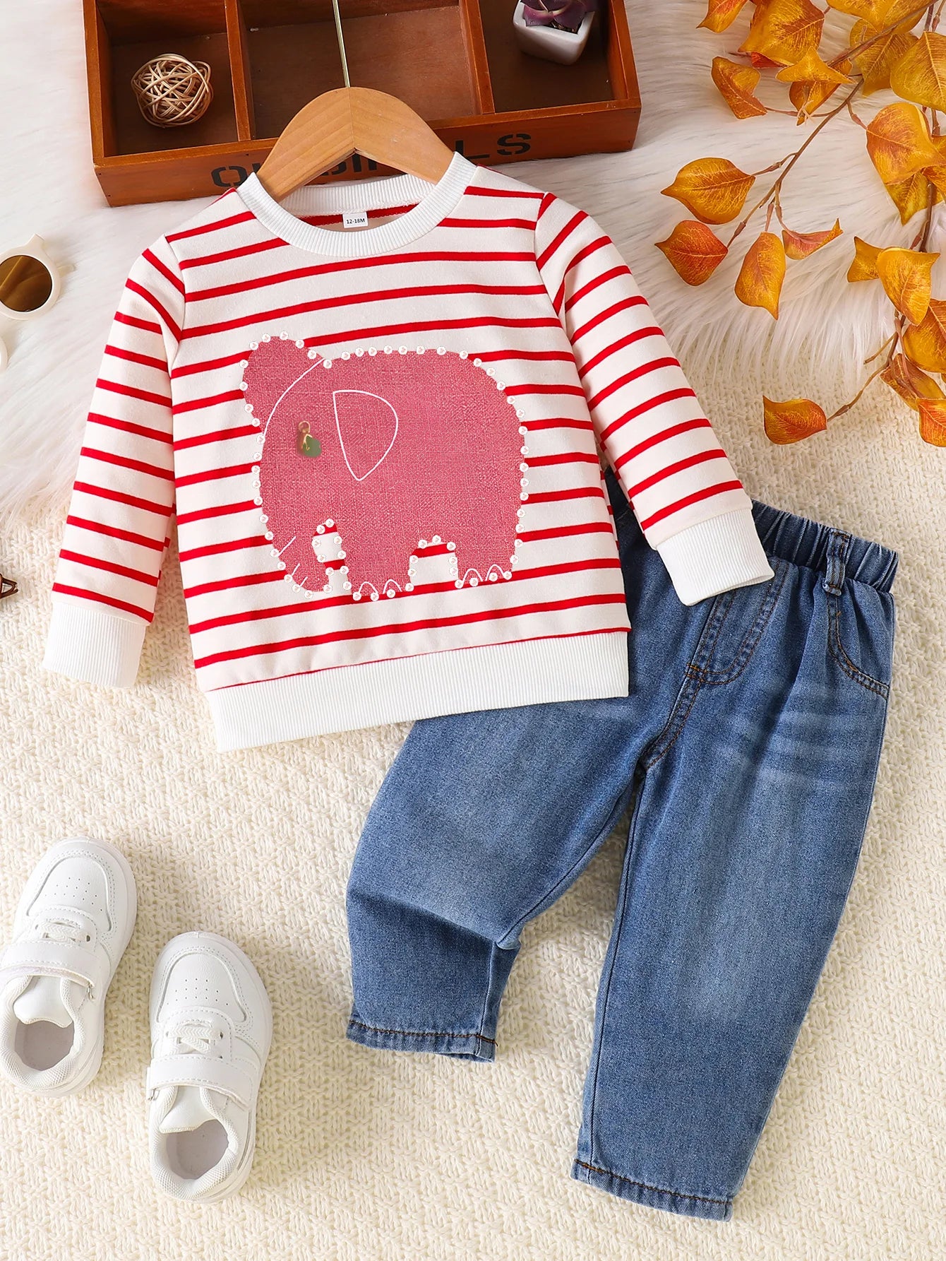 Baby Elephant Outfit Set – Soft, Stretchy & Everyday Ready 🐘👖