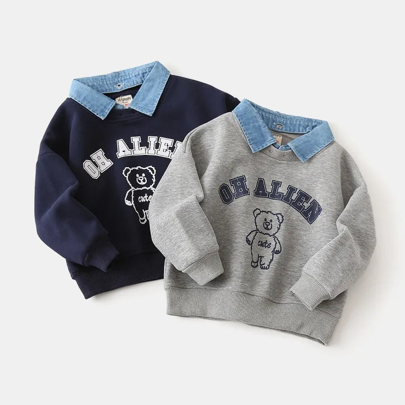 "Oh Alien" Bear Sweatshirt β Cute, Comfy & Stylish for Everyday Wear π»β¨