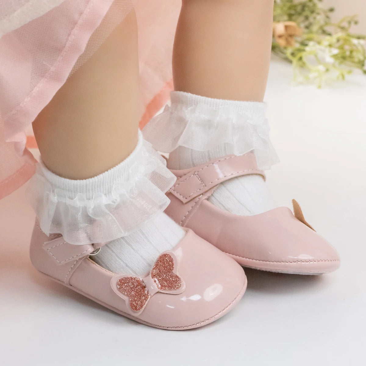 Baby Bow Ballerina Shoes – Elegant, Comfortable & Charming 🎀👶