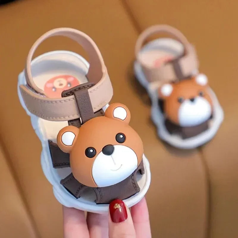 Toddler Summer Sandals – Cute Bunny 🐰 or Bear 🐻 Design
