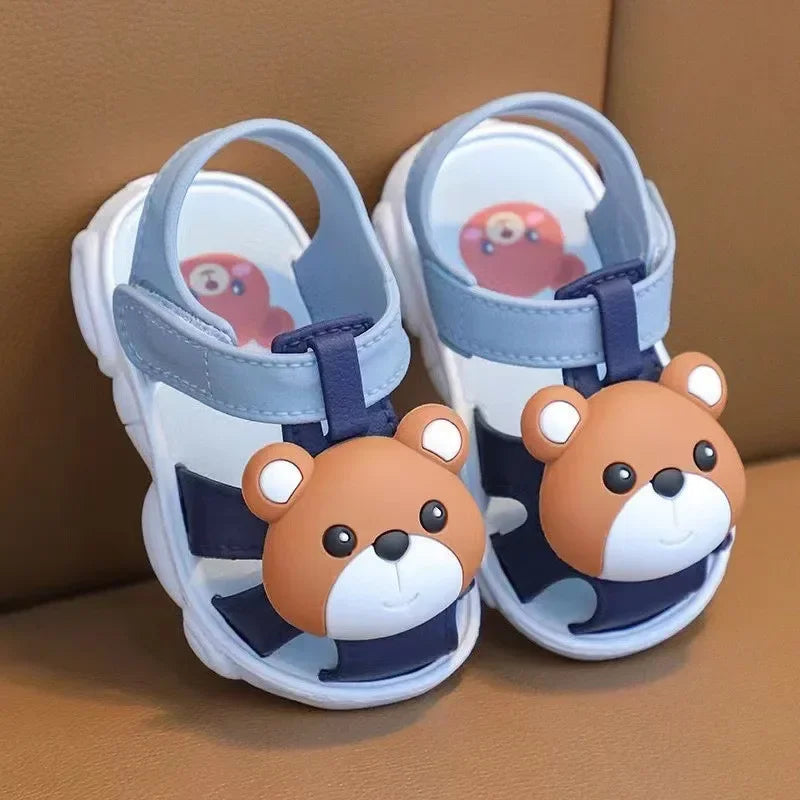 Toddler Summer Sandals – Cute Bunny 🐰 or Bear 🐻 Design