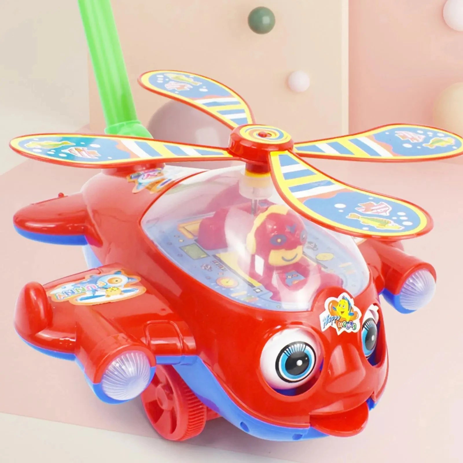 Push & Go Musical Helicopter – Colourful, Fun & Perfect for First Steps 🚁🎶