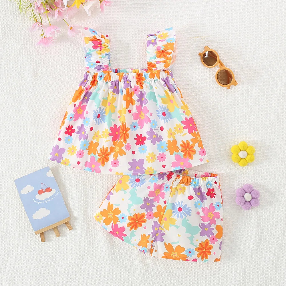 Summer Bloom Baby Set – Bright, Breezy & Bursting with Colour 🌸👒