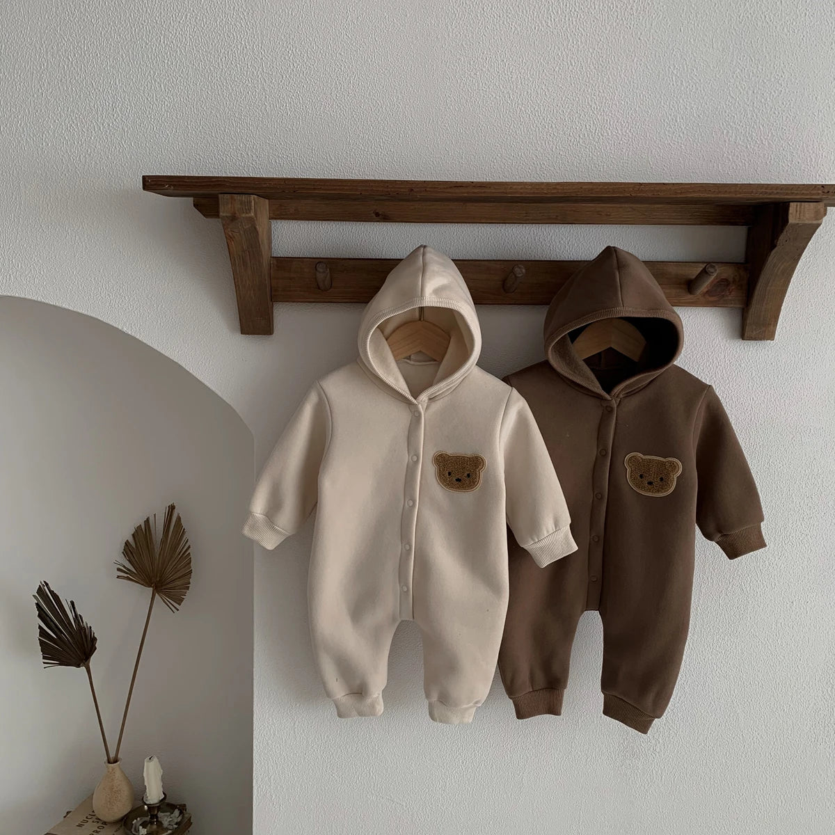Baby Bear Hooded Onesie – Soft & Snuggly 🐻✨