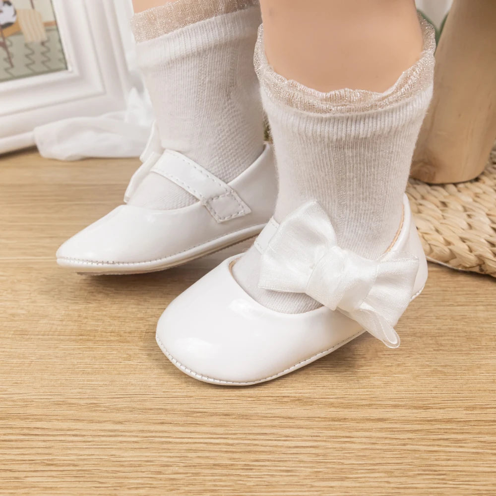 Baby Bow Ballerina Shoes – Elegant, Comfortable & Charming 🎀👶