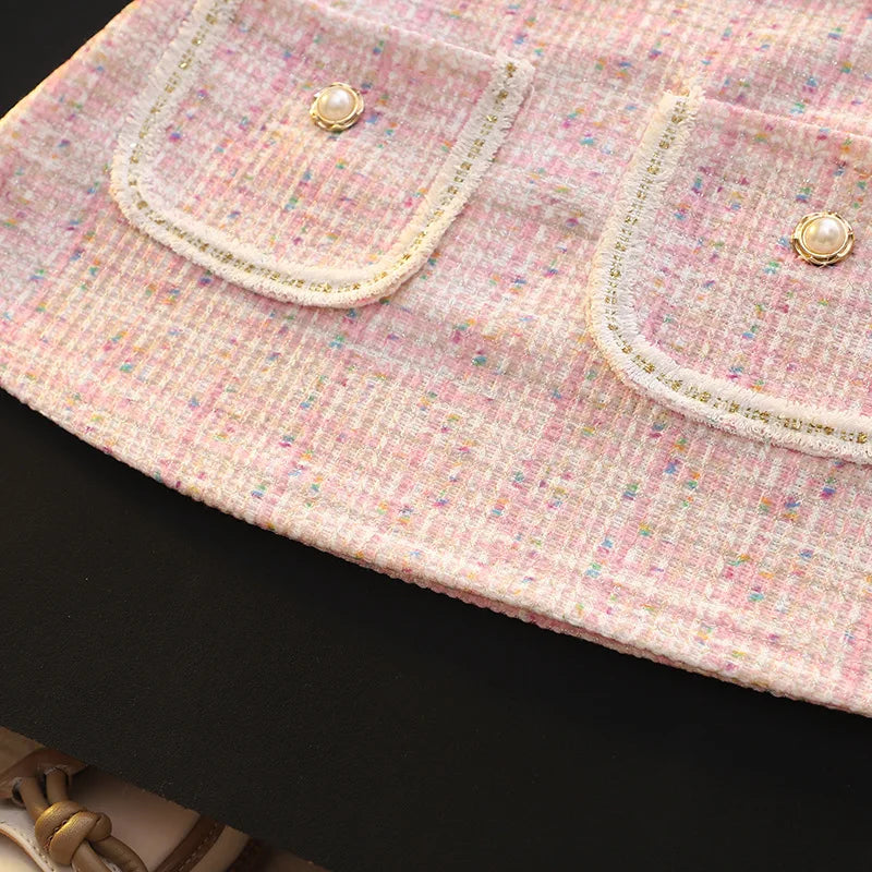 Pearl Pocket Dress – Elegant, Textured & Full of Grace 🎀✨