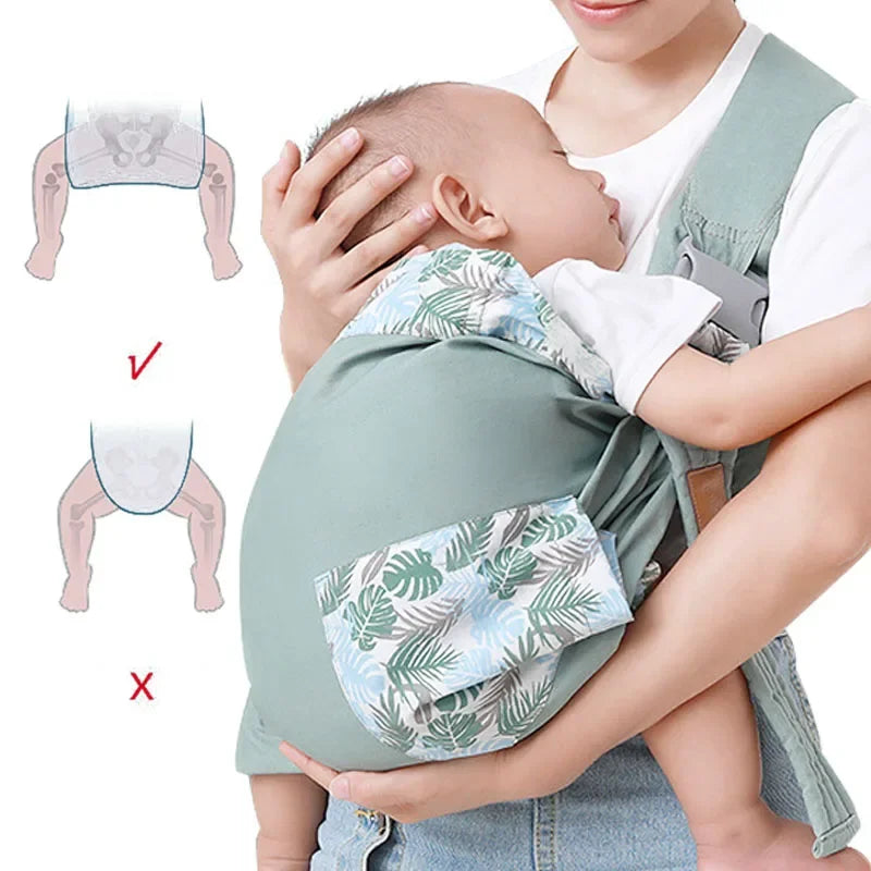Cotton Baby Sling Carrier – Comfortable, Breathable & Hands-Free Support for Parents 👶🧣