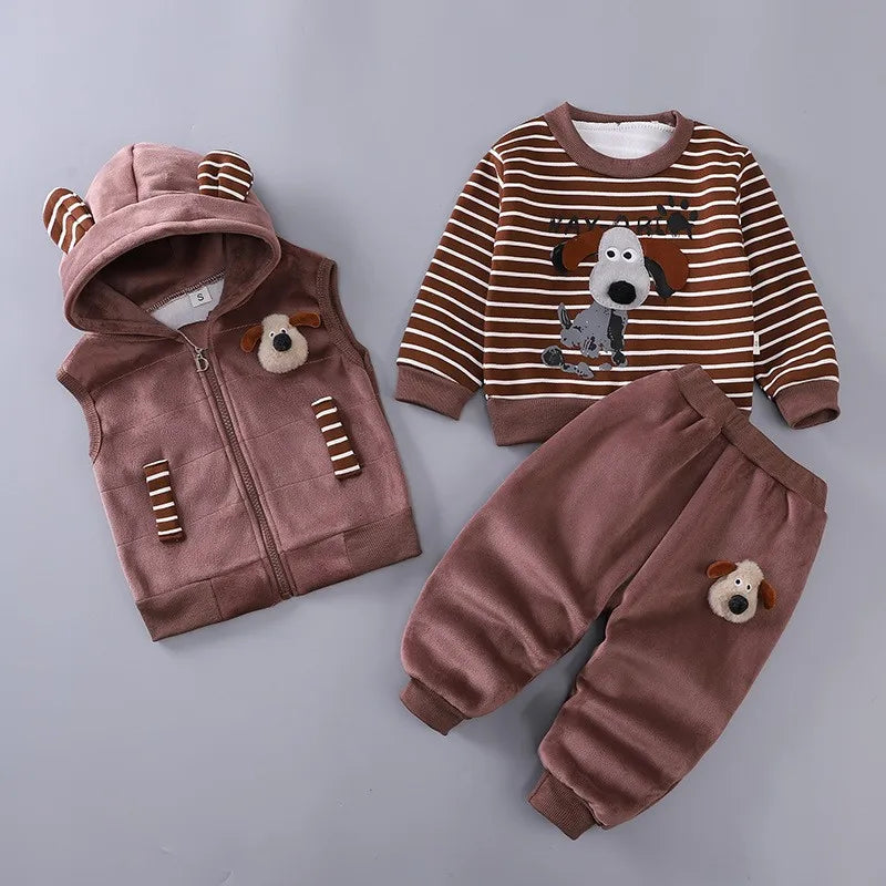 3-Piece Dog Ear Baby Outfit β Cosy, Playful & Paw-sitively Adorable πΎπΆ