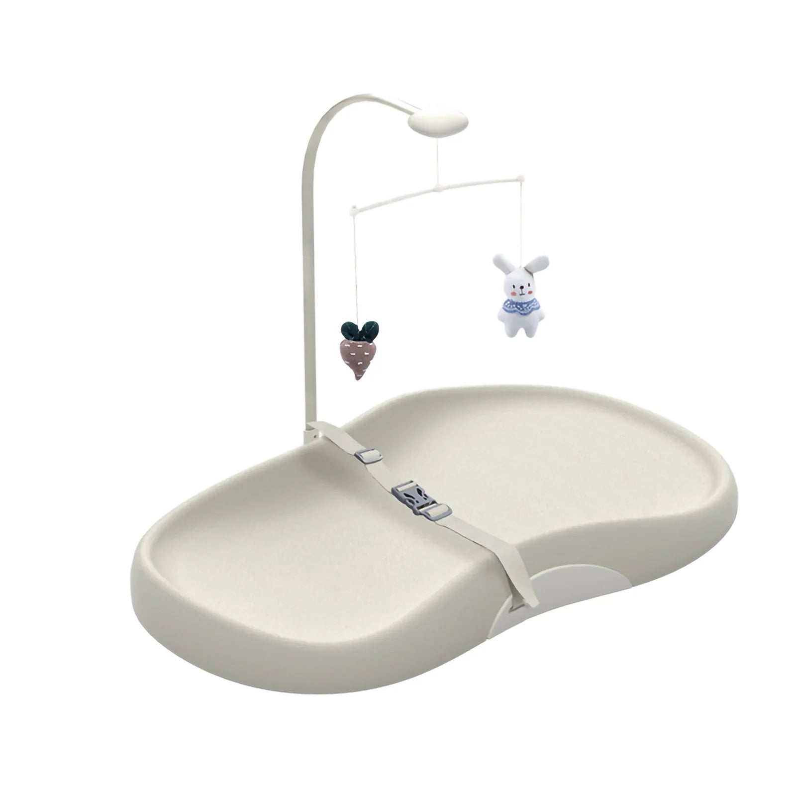 Baby Changing Pad with Safety Strap & Mobile – Practical, Safe & Comfortable 👶✨